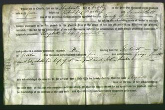 Deed by Married Women - Elizabeth Smith-Original Ancestry