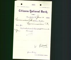 Bank Letterhead - Citizens National Bank