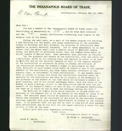 Letterhead - The Indianapolis Board of Trade