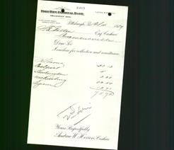 Bank Letterhead - Fort Pitt National Bank