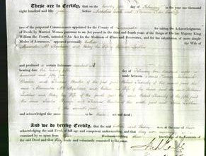 Deed by Married Women - Esther Mc Ilquham and Betsy Ludlow-Original Ancestry