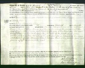 Deed by Married Women - Caroline Norman, Elizabeth Shoppee, Mary Ann Eden-Original Ancestry