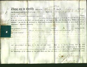 Deed by Married Women - Elizabeth Hughes-Original Ancestry