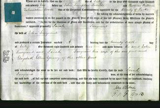 Deed by Married Women - Sarah Sargeant-Original Ancestry