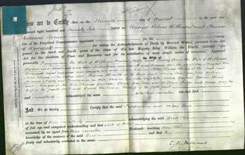 Deed by Married Women - Temperanor Neale and Mary Ann Fisher