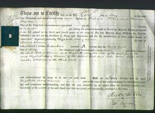 Deed by Married Women - Elizabeth Mary Warner-Original Ancestry