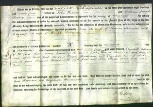 Deed by Married Women - Ann Stevenson and Elizabeth Henderson-Original Ancestry