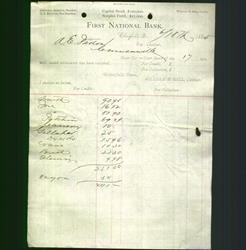 Bank Letterhead - First National Bank