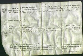 Deed by Married Women - Sarah Lamburn-Original Ancestry