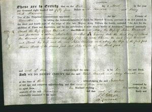 Deed by Married Women - Sarah Winnall and Mary Winnall-Original Ancestry