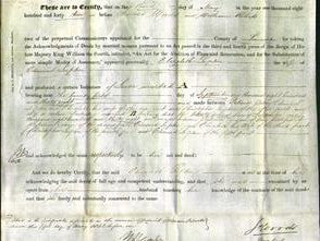 Deed by Married Women - Elizabeth Lupton-Original Ancestry