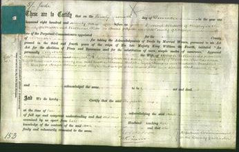 Deed by Married Women - Elizabeth Collins-Original Ancestry