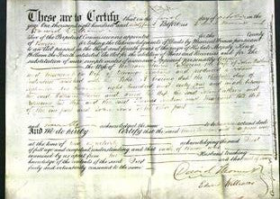 Deed by Married Women - Anne Davies, Catherine Watkins and Margaret Jenkins-Original Ancestry