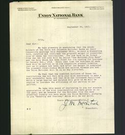 Letterhead - The Union National Bank