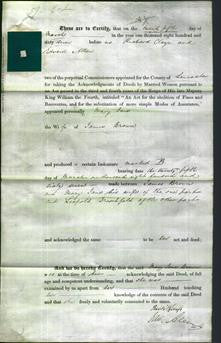 Deed by Married Women - Mary Jane Brown-Original Ancestry