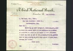 Letterhead - The Third National Bank
