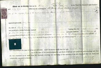 Deed by Married Women - Emily Ann Bateman-Original Ancestry