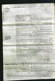 Court of Common Pleas - Frances Caroline Phillips-Original Ancestry