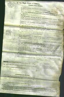 Court of Common Pleas - Mary Jane Jones-Original Ancestry