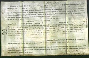 Deed by Married Women - Susanna Lake and Ann Spriggs-Original Ancestry