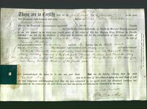 Deed by Married Women - Charlotte Mary Hoskins-Original Ancestry