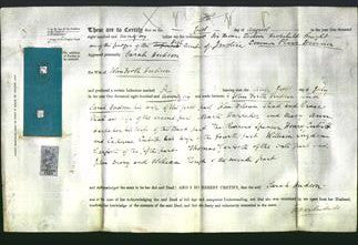 Deed by Married Women - Sarah Hudson-Original Ancestry