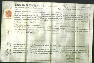Deed by Married Women - Sarah Ann Dickers-Original Ancestry