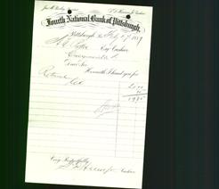 Bank Letterhead - Fourth Street National Bank