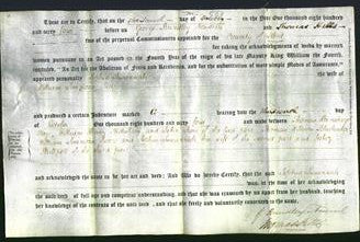 Deed by Married Women - Sophia Susannah Meers-Original Ancestry