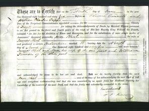 Deed by Married Women - Elizabeth Ewer-Original Ancestry