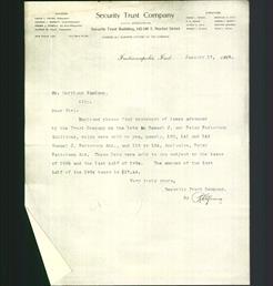 Letterhead - Security Trust Company