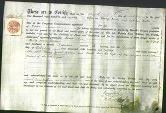 Deed by Married Women - Sarah Ann Dickers-Original Ancestry