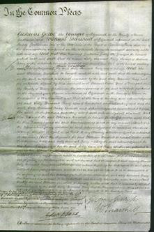 Court of Common Pleas - Sally Harwood Facey-Original Ancestry