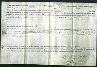 Deed by Married Women - Sarah Drew-Original Ancestry