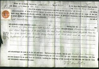 Deed by Married Women - Elizabeth Jane Meadway-Original Ancestry