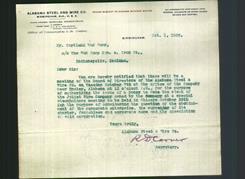 Letterhead - Alabama Steel And Wire Co.
