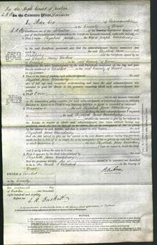 Court of Common Pleas - Elizabeth Jane Meadway-Original Ancestry