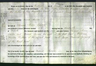 Deed by Married Women - Maria Susan Carter-Original Ancestry