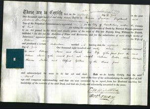 Deed by Married Women - Sarah Amos-Original Ancestry