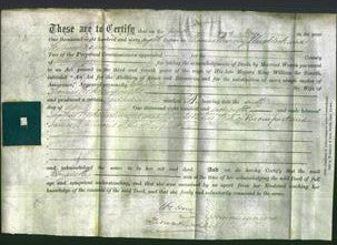 Deed by Married Women - Elizabeth Cartwright-Original Ancestry