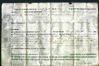 Deed by Married Women - Sophia Larking-Original Ancestry
