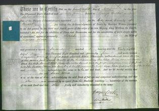 Deed by Married Women - Sarah Wood-Original Ancestry