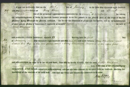 Deed by Married Women - Esther Whybrow