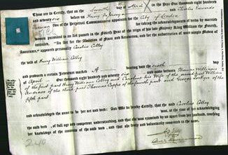 Deed by Married Women - Caroline Colley-Original Ancestry