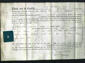 Deed by Married Women - Sarah Amos-Original Ancestry