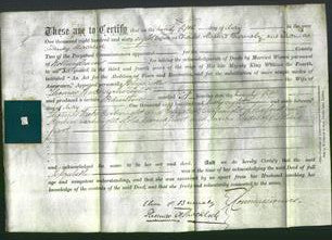 Deed by Married Women - Elizabeth Cartwright-Original Ancestry