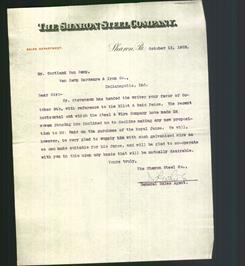 Letterhead - The Sharon Steel Company