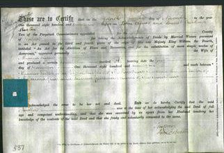 Deed by Married Women - Esther Fuller-Original Ancestry