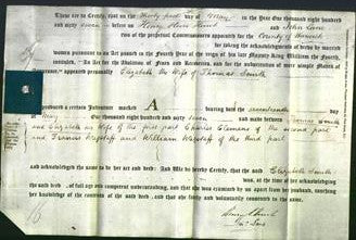 Deed by Married Women - Elizabeth Smith-Original Ancestry