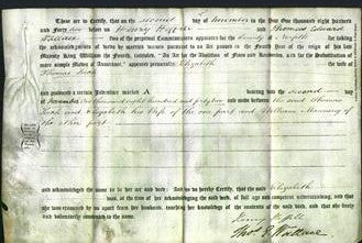 Deed by Married Women - Elizabeth Leech-Original Ancestry
